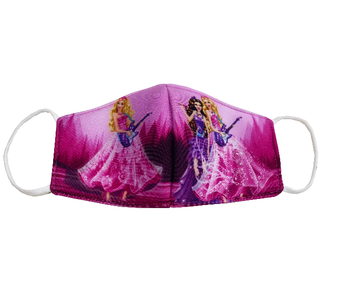 Zap Barbie Guitar Printed Reusable and Washable Mask for Kids 1 in UAE
