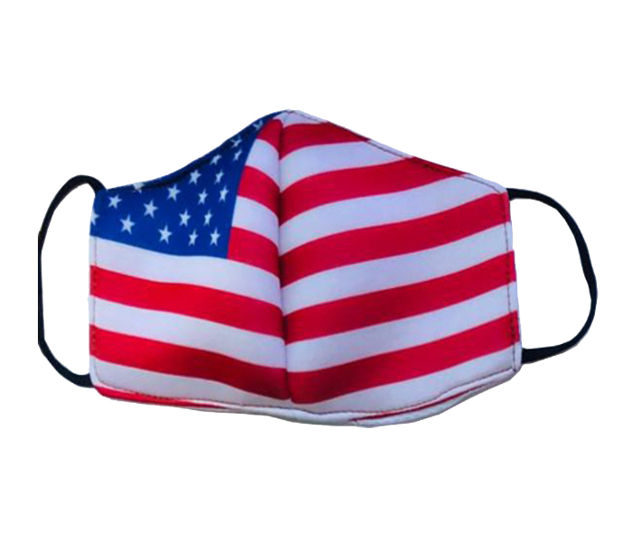 Zap American Flag Printed Reusable Washable Face Mask 1 in UAE