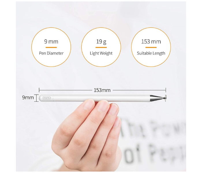 Trands TR-PN899 Touch Screen Stylus Pen - White 3 in UAE