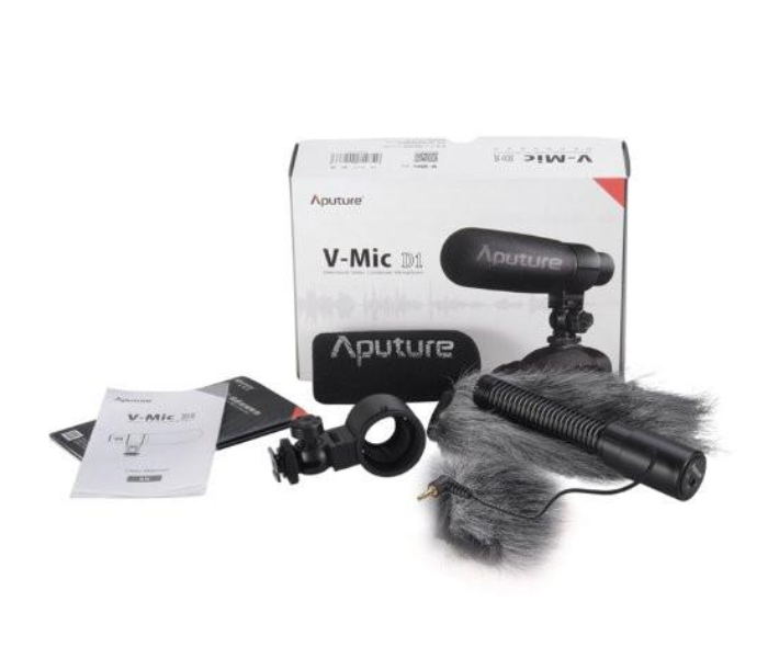 Aputure V-Mic D1 Directional Condenser Shotgun Microphone - Black 3 in UAE