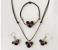 Handmade Glass Art Mickey Head Jewellery Set - Black 1 in UAE