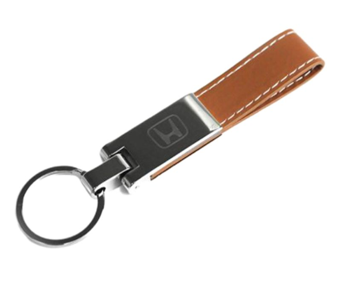 Carabiner Lock Auto Car Long Keychain for Honda - Brown and Silver 1 in UAE