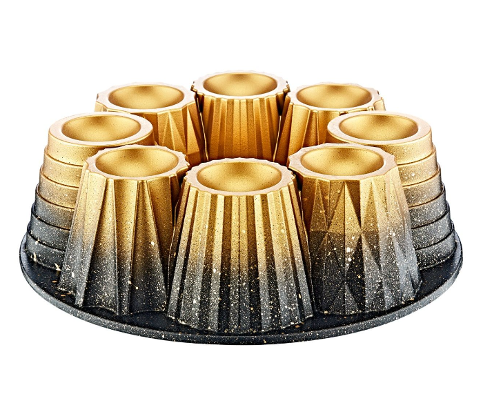 OMS Collection 26Cm Muffin and Cup Cake Mould – Gold 1 in UAE
