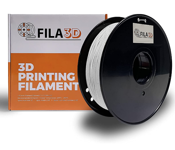 Fila3D 1.75 mm Marble 1Kg 3D Printer Filament - White 1 in UAE