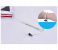 Magnetic Glass Cleaner Double Side Glider Cleaning Brush- White and Red 6 in UAE