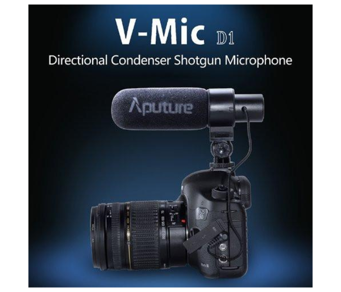 Aputure V-Mic D1 Directional Condenser Shotgun Microphone - Black 2 in UAE