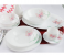 Royalford RF7374 82 Pcs Round Opal Ware Dinner Set- White 1 in UAE