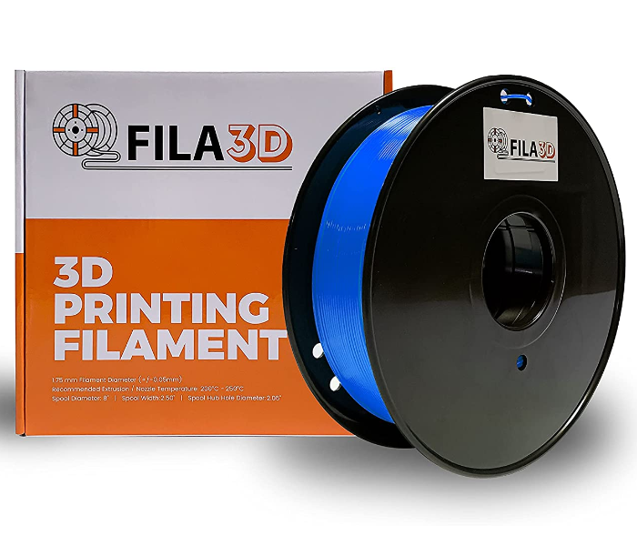 Fila3D 1.75mm Rubber 1Kg 3D Printer Filament - Blue 1 in UAE