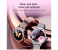 Metal Strap Stylish 1.28Inch Heart Rate Monitor 180mAh IP67 Waterproof Android and IOS 42mm Ladies Smart Watch - Gold 3 in UAE