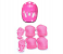 Kids 7 Pieces Protective Gear Set Scooter Skate Roller Cycling Knee Elbow Pads Set - Pink 1 in OMAN