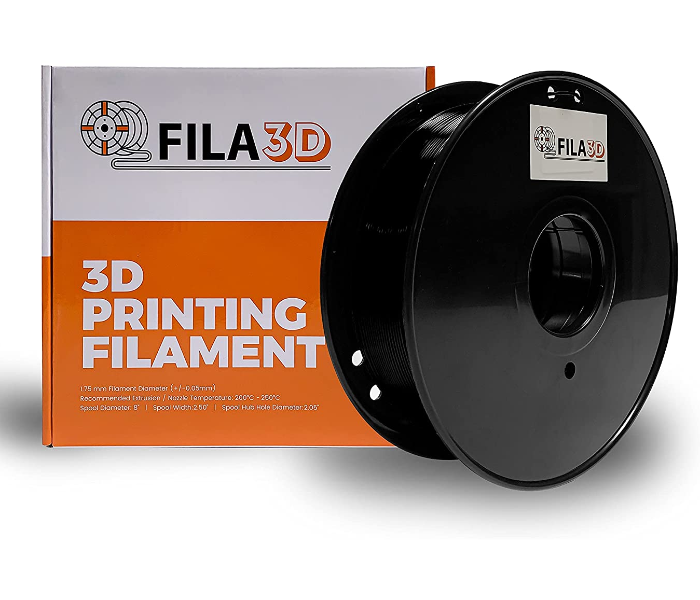Fila3D 1.75mm PLA Plus 1Kg 3D Printer Filament - Black 1 in UAE