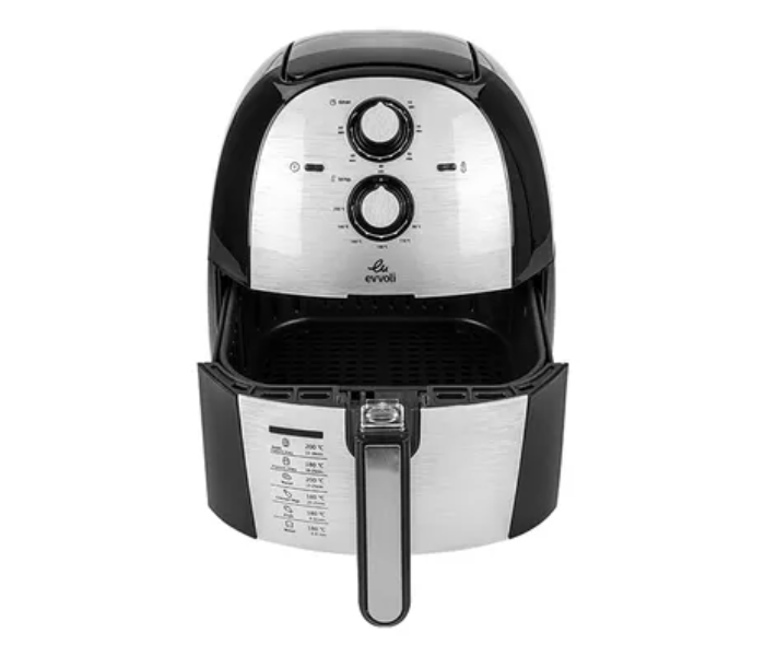 Evvoli VKA-AF5501B 5.5L 1700W Multifunction Air Fryer With Timer and Temperature Control 6 Preset Programs - Black and Grey 5 in UAE