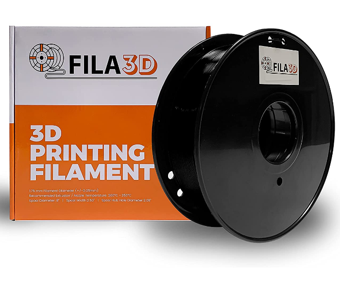 Fila3D 1.75mm ABS 1kg 3D Printer Filament - Black 1 in UAE