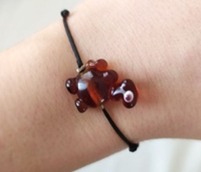 Handmade Glass Art Camel Jewellery Set - Brown 3 in UAE