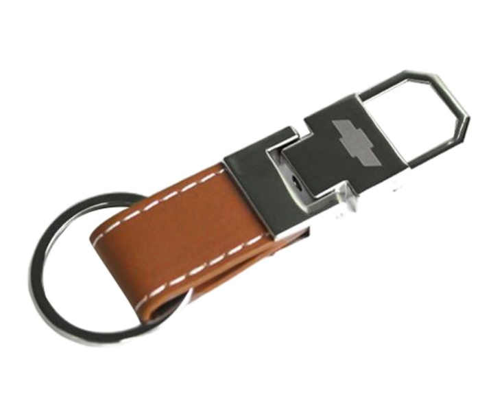 Carabiner Lock Auto Car Small Keychain for Chevrolet - Black and Brown 1 in UAE