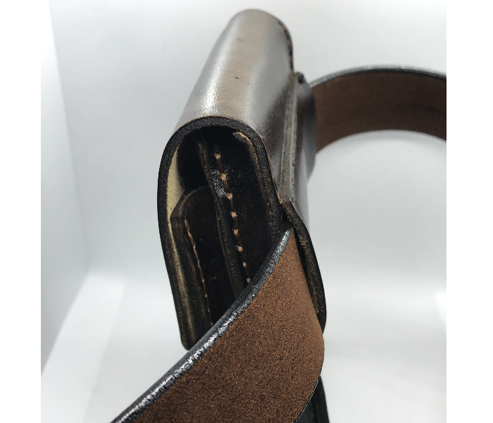Handmade Small Leather bag for Men- Brown 5 in UAE