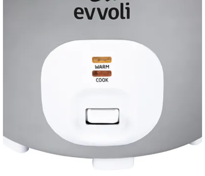 Evvoli EVKA-RC4501S 700W 4.5 Litter Non Stick 2 In 1 Rice Cooker with Steamer - White 4 in UAE