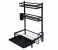 Multifunctional MJ-6014 Chrome Plated 3 Tier Kitchen Storage Rack - Black 3 in OMAN