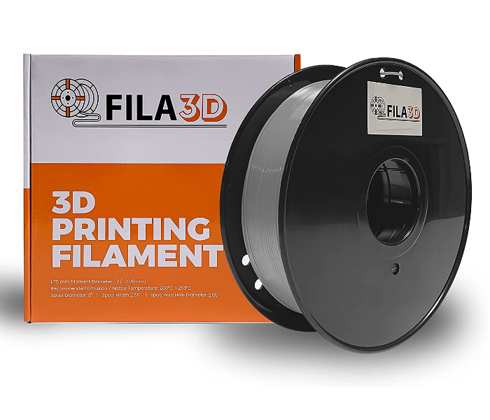 Fila3D 1.75mm PETG 1Kg 3D Printer Filament - Silver 1 in UAE