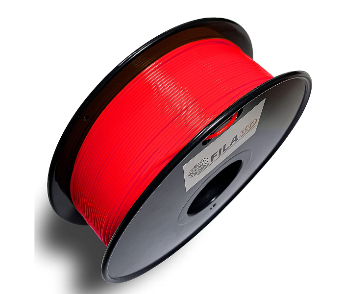Fila3D 1.75mm ABS 1kg 3D Printer Filament - Fluorescent Red 3 in UAE