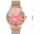 Metal Strap Stylish 1.28Inch Heart Rate Monitor 180mAh IP67 Waterproof Android and IOS 42mm Ladies Smart Watch - Gold 8 in UAE