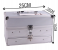 Professional Makeup Aluminium Case Eyeshadow Palette Powder Blush for Lip Multifunctional Cosmetic Tool- Silver 3 in OMAN