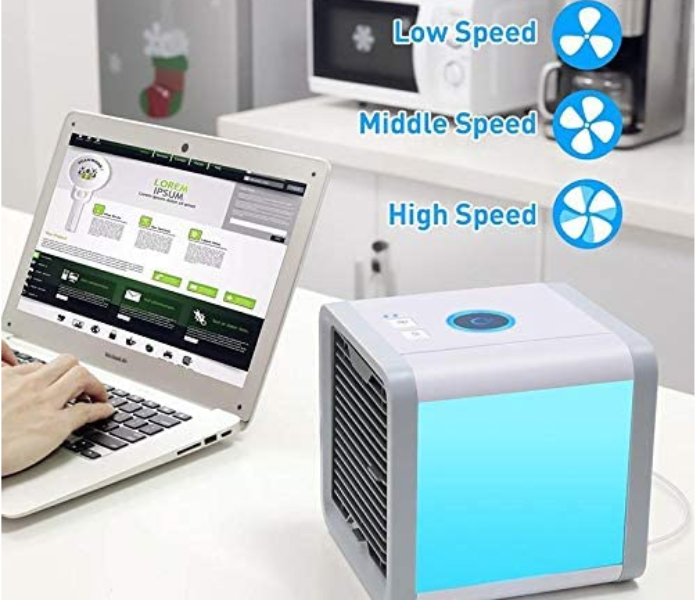 Mini Portable 3 in 1 Air Conditioner Humidifier Mini Cooler - White 1 in UAE