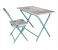 Leostar 3678 Kids Folding Study Table and Chair Set - Blue 1 in UAE