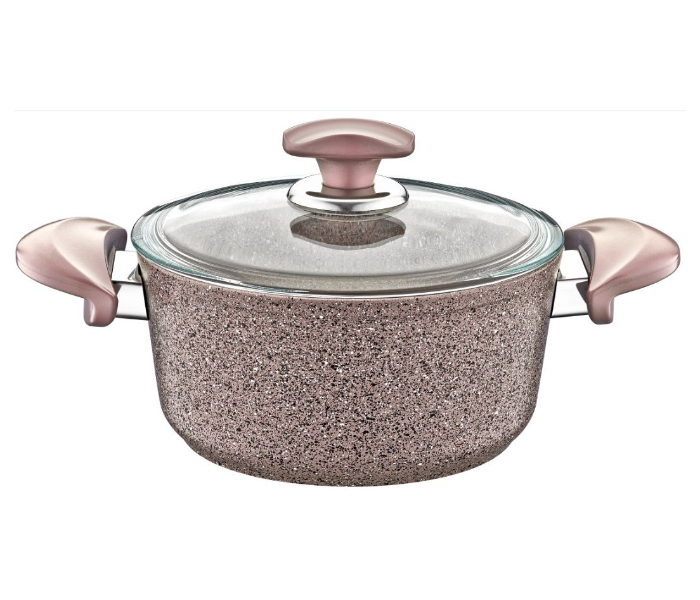 OMS Collection 26 Cm Non-Stick Granitec Casserole - Brown 1 in UAE