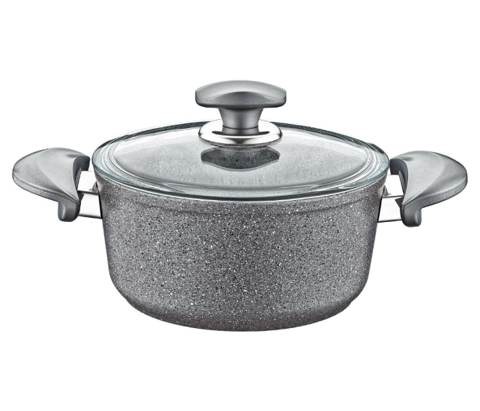 OMS Collection 24Cm Non-Stick Granitec Casserole - Grey 1 in UAE