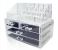 4 Drawer Clear Acrylic Cosmetic Organiser Display Table Storage Stand for Make Up 2 in OMAN