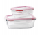 Delcasa DC1886 2 Pieces BRS Glass Container Set - Clear 1 in UAE