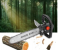 Generic-DIY Electric Saw 11.5 Inch Chainsaw Bracket Set Angle Grinder to Electric Chain Saw Converter Household Electric Saw Logging Saw Automatic Adjustment and Fuel 2 in UAE