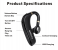Lenovo HX106 Bluetooth Wireless Earphone Pro Ear Hook - Black 2 in UAE