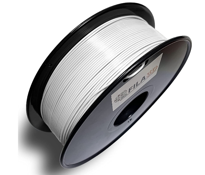 Fila3D 1.75mm Rubber 1Kg 3D Printer Filament - White 3 in UAE