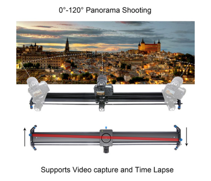 GVM GT-J120D Professional Alluminium Alloy Motorized Camera Slider 48 - Black 5 in UAE