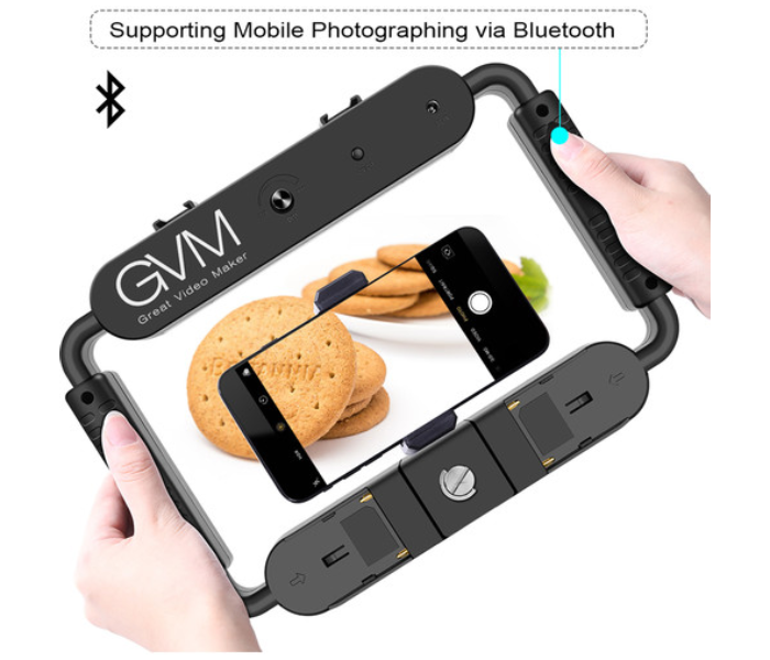 GVM AWP-1357 Smartphone Video Camera Rig Light – Black and White 2 in UAE