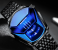 Diamond Style Waterproof Quartz Wristwatch- Black and Blue 2 in UAE
