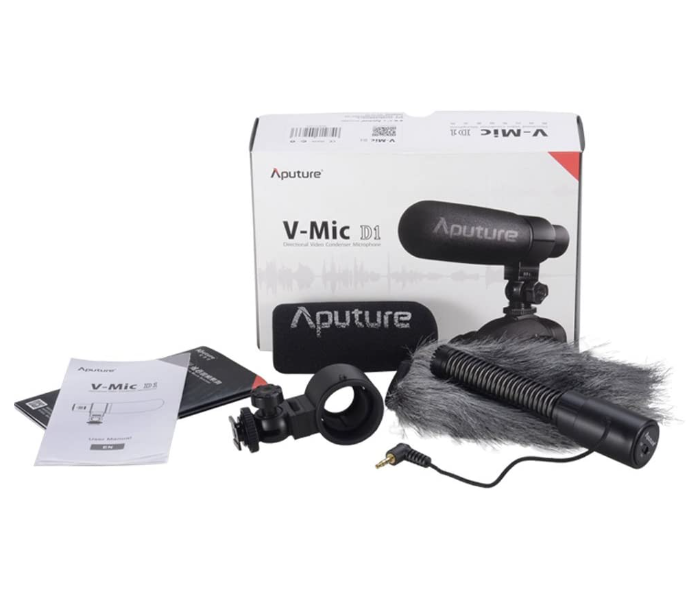 Aputure AWP-3150 Camera Directional Condenser Shotgun Microphone V-MIC D1– Black 3 in UAE