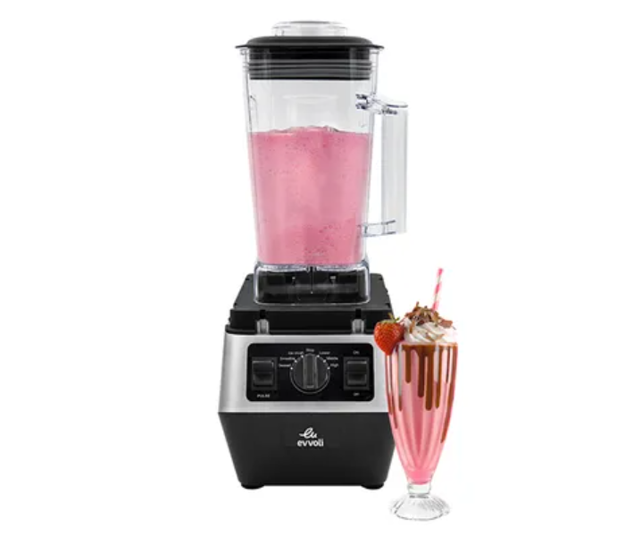 Evvoli EVKA-CBL20B 2200W 2 Liter 3 Speed Control Commercail Blender Ice Crusher - Black and Grey 6 in UAE