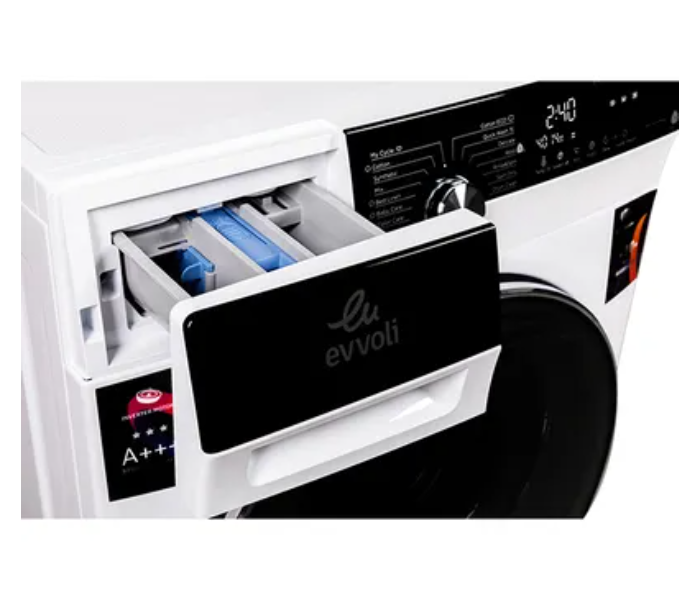 Evvoli EVWM-FCOM-8 614W 8 kg Load Washing Machine with Dryer – White and Black 5 in UAE
