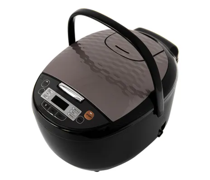Evvoli EVKA-RC5006B 5 Litter 860W 7 programmed Function Digital LED Touch Button Rice Cooker with Steamer - Black 3 in UAE