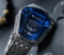 Diamond Style Waterproof Quartz Wristwatch- Silver and Blue 1 in UAE