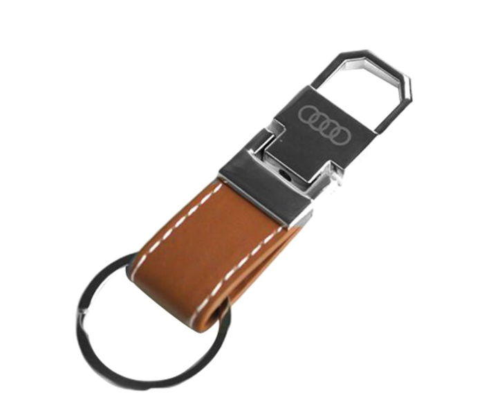 Carabiner Lock Auto Car Small Keychain for Audi - Black and Brown 1 in UAE