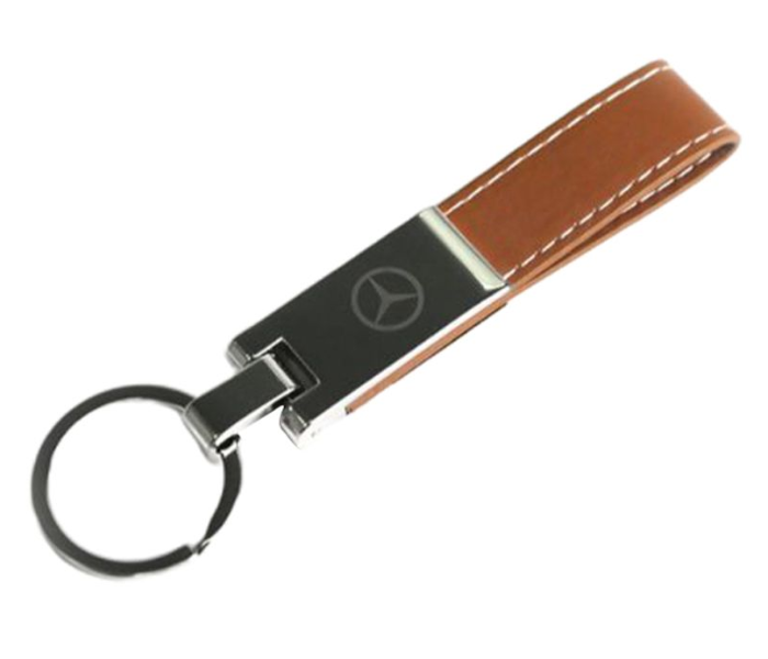 Carabiner Lock Auto Car Long Keychain for Benz - Brown and Silver 1 in UAE
