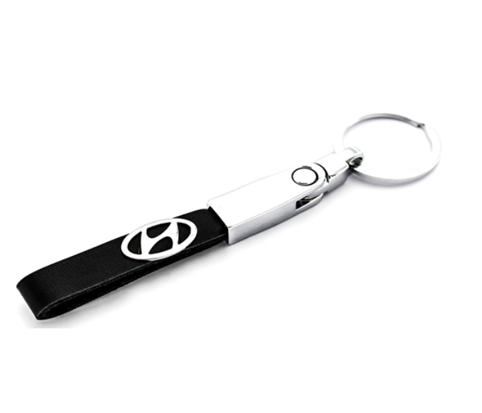 Logo Keychain for Hyundai - Black and Silver 1 in UAE