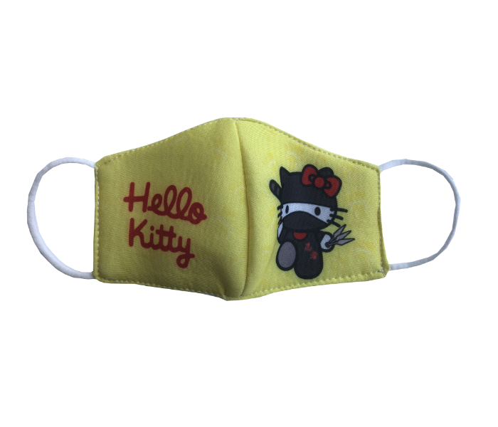 Zap Hello Kitty Printed Reusable and Washable Mask for Kids 1 in UAE
