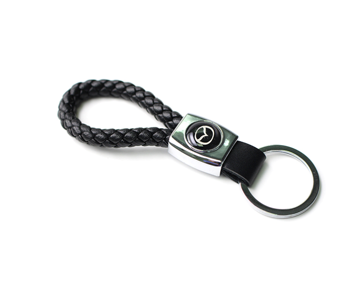 Logo Car Keychain for Mazda - Black and Silver 1 in UAE