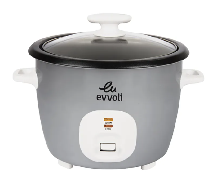 Evvoli EVKA-RC4501S 700W 4.5 Litter Non Stick 2 In 1 Rice Cooker with Steamer - White 1 in UAE