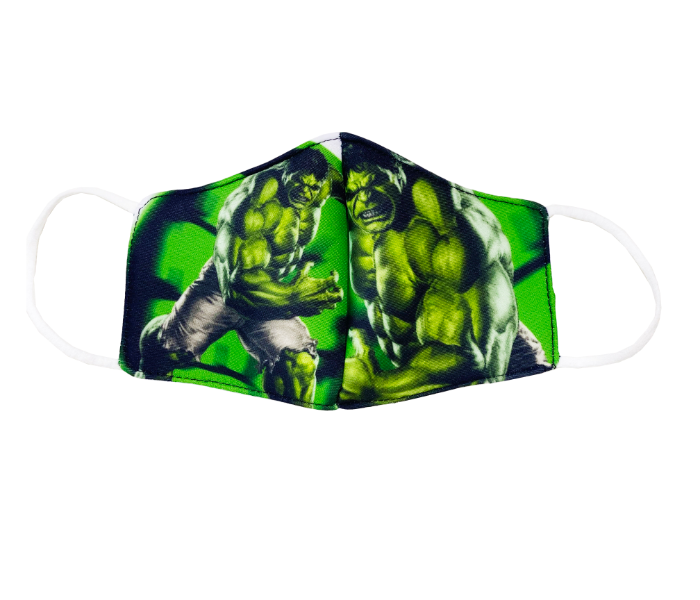 Zap Hulk Printed Reusable and Washable Mask for Kids 1 in UAE